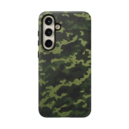 Dark Green Camouflage – Samsung Galaxy Case, Durable and Stylish