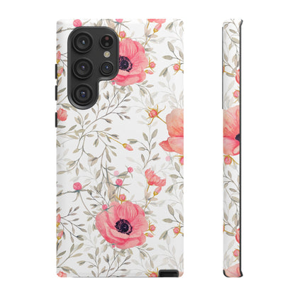 Pink Floral Watercolor Samsung Galaxy Case – Elegant Blossom Design