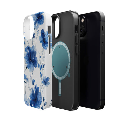 Ethereal Blue Blossoms iPhone Case