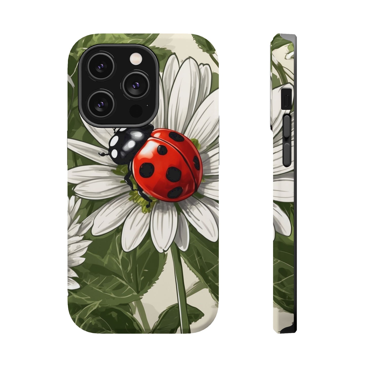 Ladybug & Daisy Garden Charm - MagSafe iPhone Case