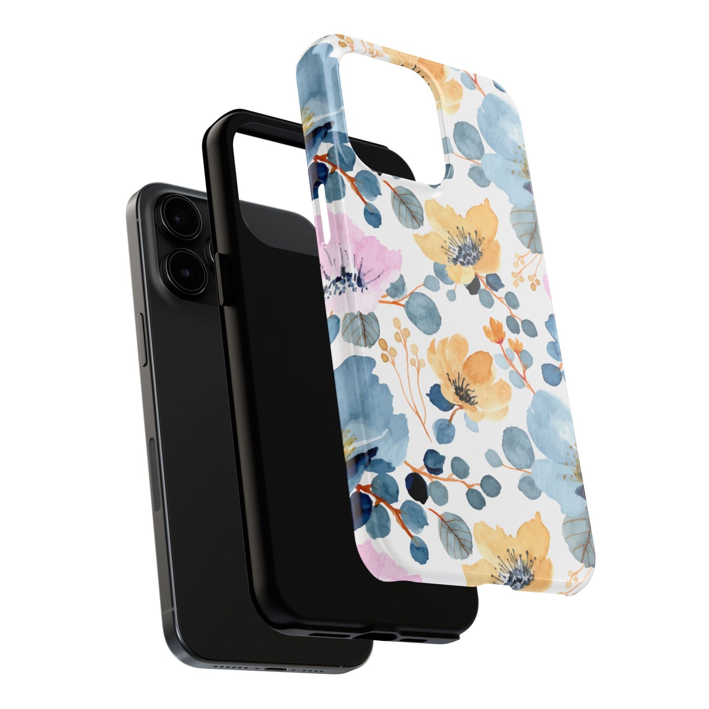 Spring Radiance – iPhone Series Case with Bright Watercolor Flowers