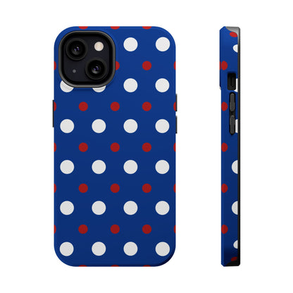 Patriotic Polka Dots – MagSafe iPhone Case