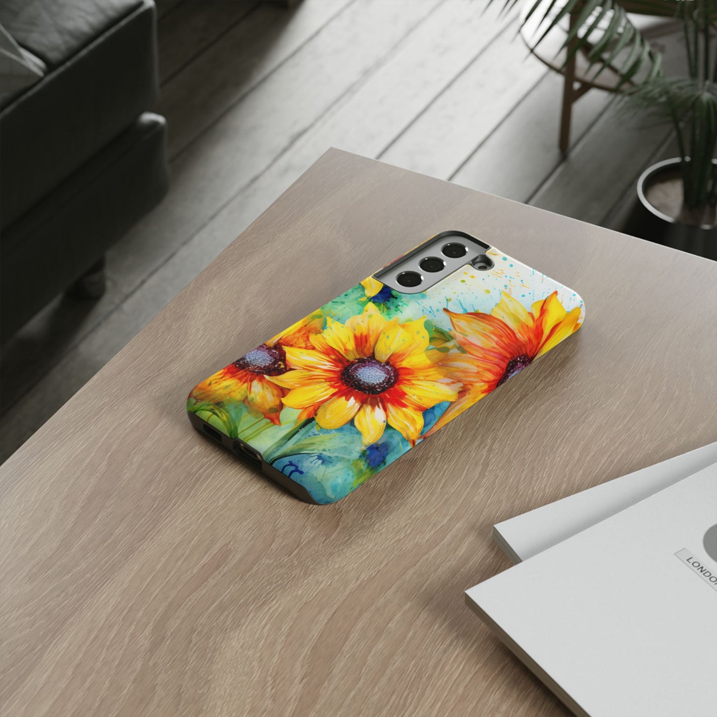 Watercolor Sunflower Splash - Samsung Galaxy Series Case