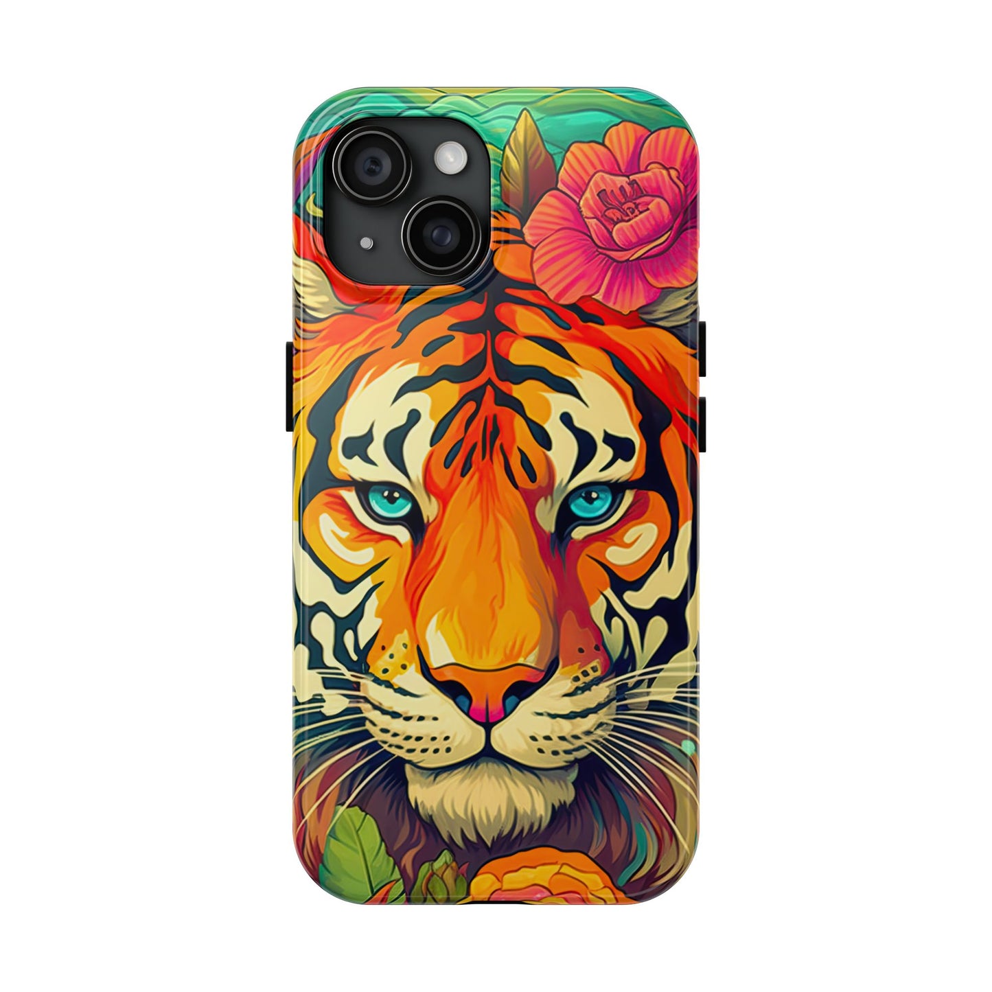 Fierce Rainbow Tiger Art - iPhone Series Case