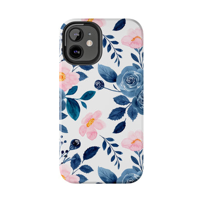 Pastel Garden Charm – iPhone Series Case with Watercolor Flowers