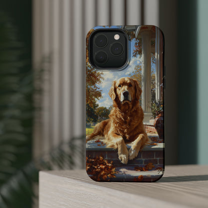 Golden Retriever Autumn Serenity - MagSafe iPhone Series Case