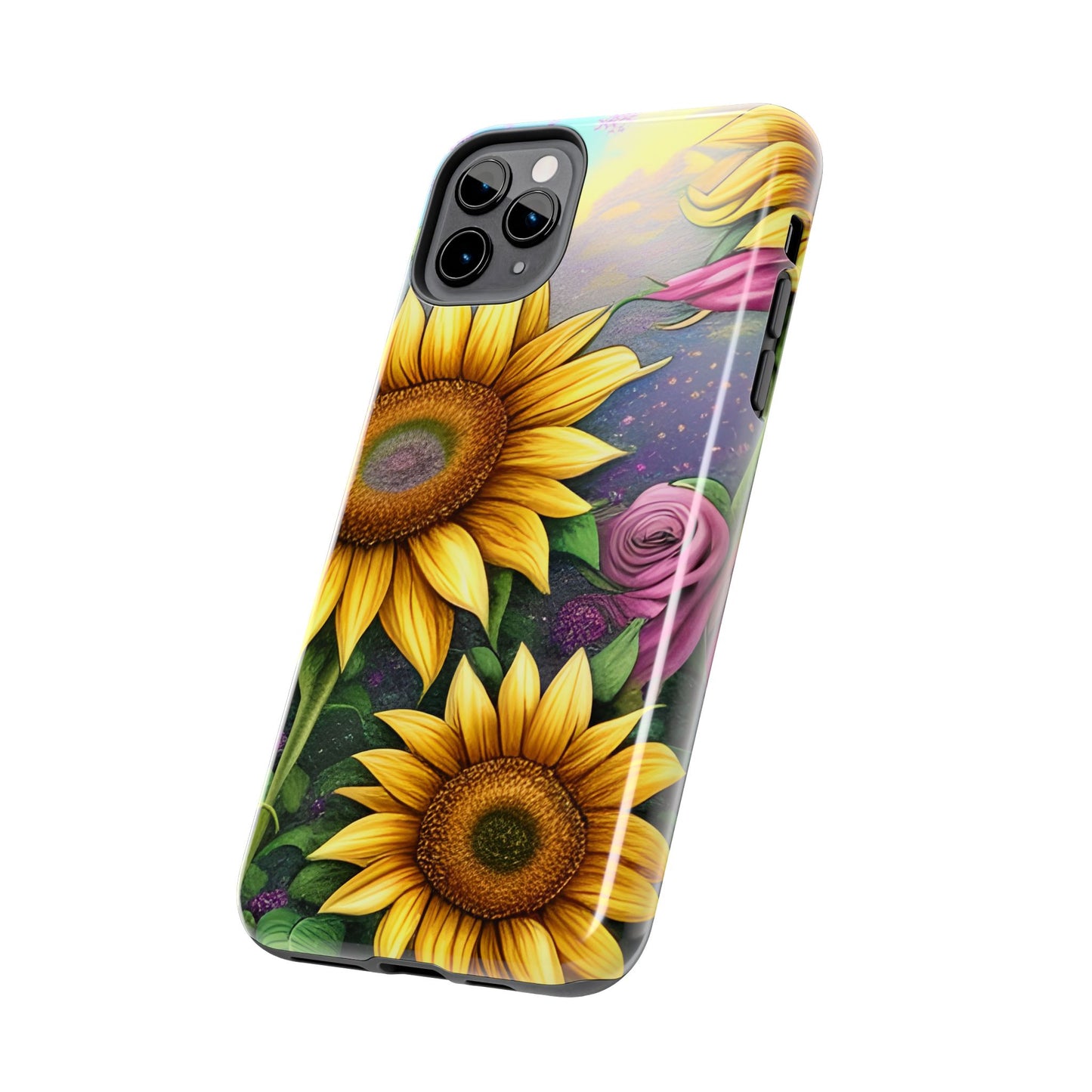 Whimsical Sunflower & Rose Garden - iPhone Series Case