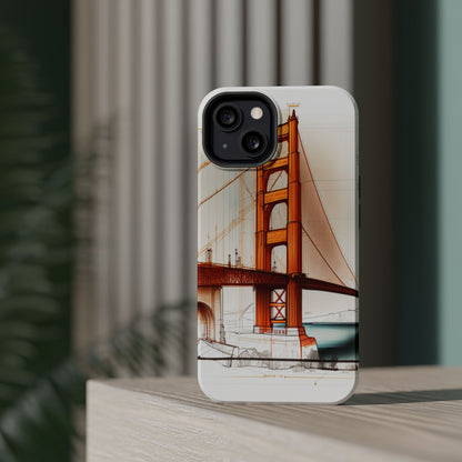 Golden Gate Bridge MagSafe iPhone Case - San Francisco Landmark