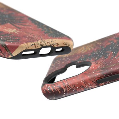 Rustic Red Winter Forest - MagSafe iPhone Series Case