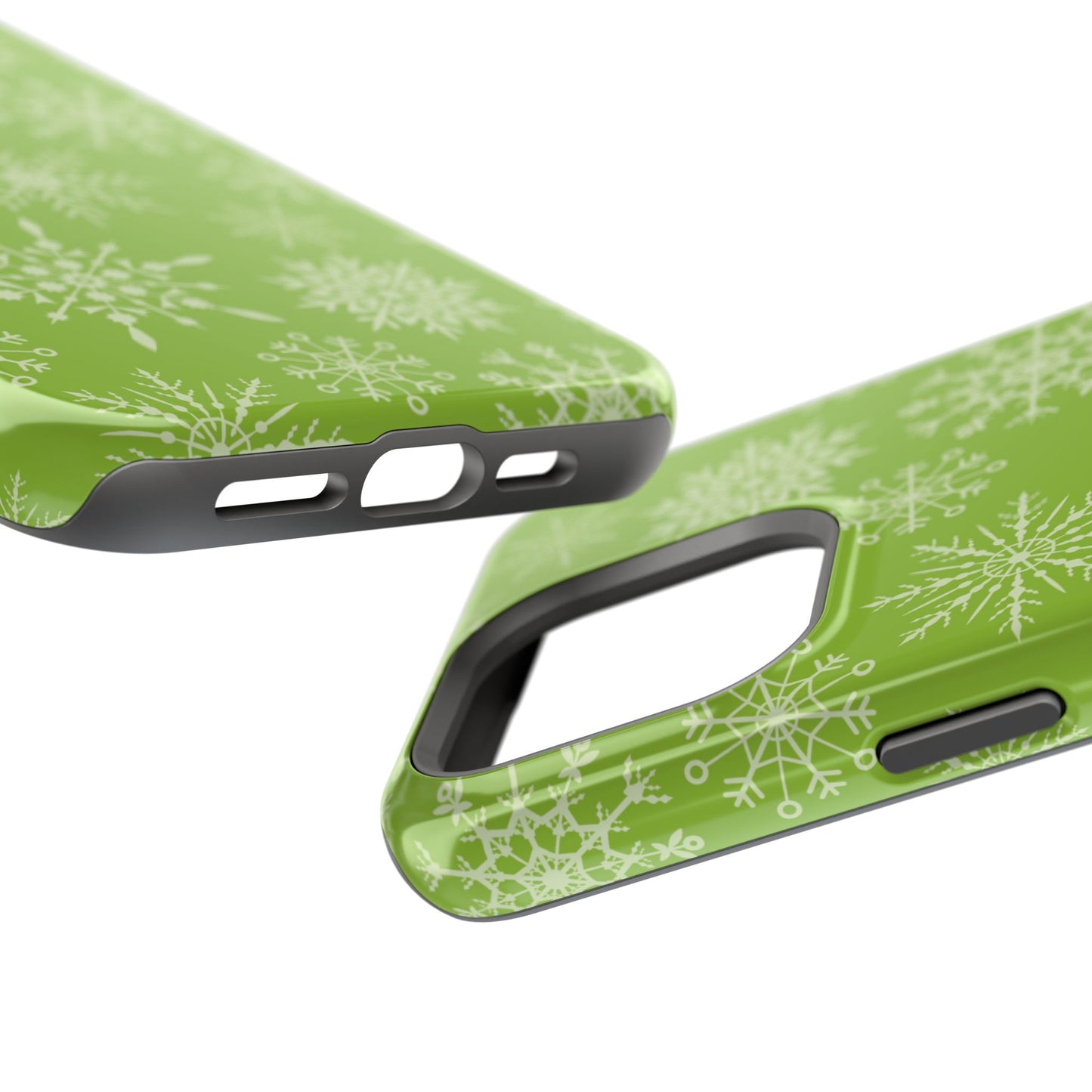 Green Snowflake Pattern – MagSafe iPhone Series Case