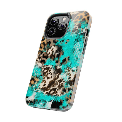 Aqua Splash Leopard - iPhone Series Case