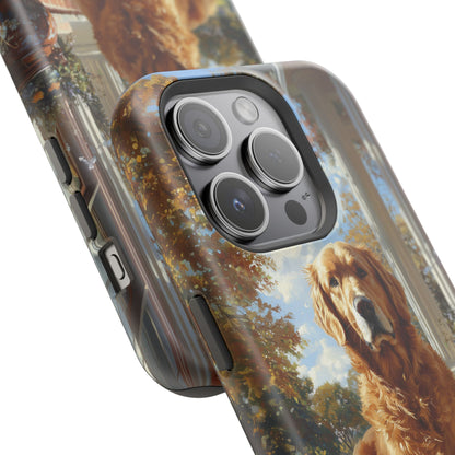 Golden Retriever Autumn Serenity - MagSafe iPhone Series Case