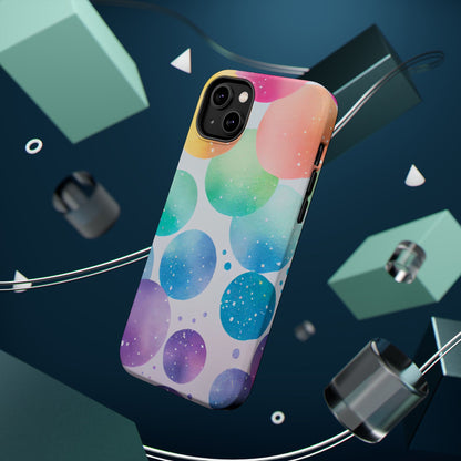 Pastel Galaxy Bubbles  MagSafe iPhone Case – Slim Design, Glossy Finish