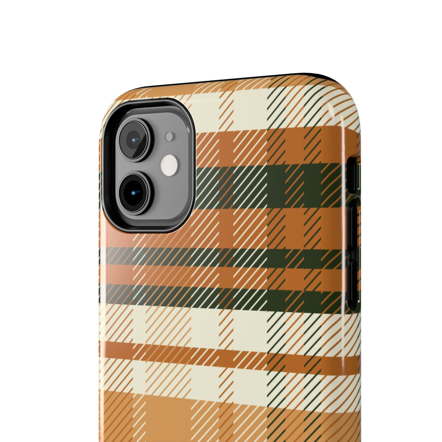 MagSafe Case - Pumpkin Spice Plaid Design