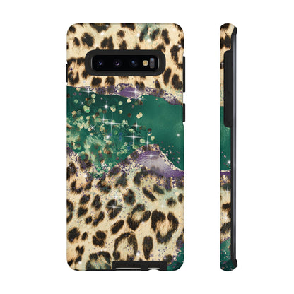 Emerald Glitter Leopard Print - iPhone Series Case