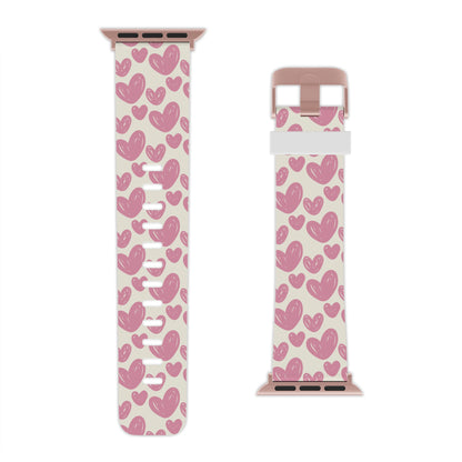 Heartfelt Pattern Apple Watch Band