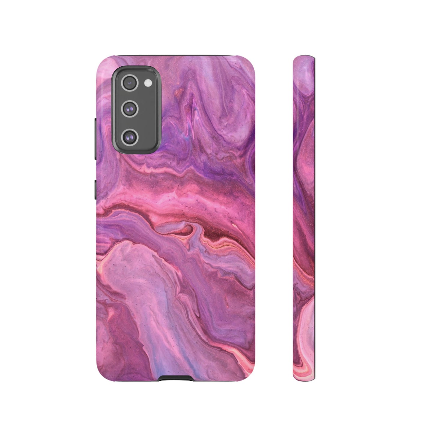 Lavender Dreamscape – Samsung Galaxy Case with Purple & Pink Marble Art