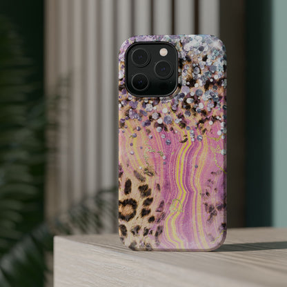 Glitter Glam Leopard – Magsafe iPhone Series Case