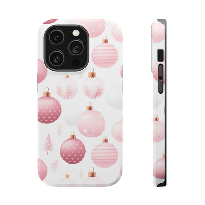 MagSafe iPhone Case: Merry in Pink – Christmas Balls