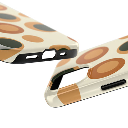 Retro Earthy Circles - iPhone Case