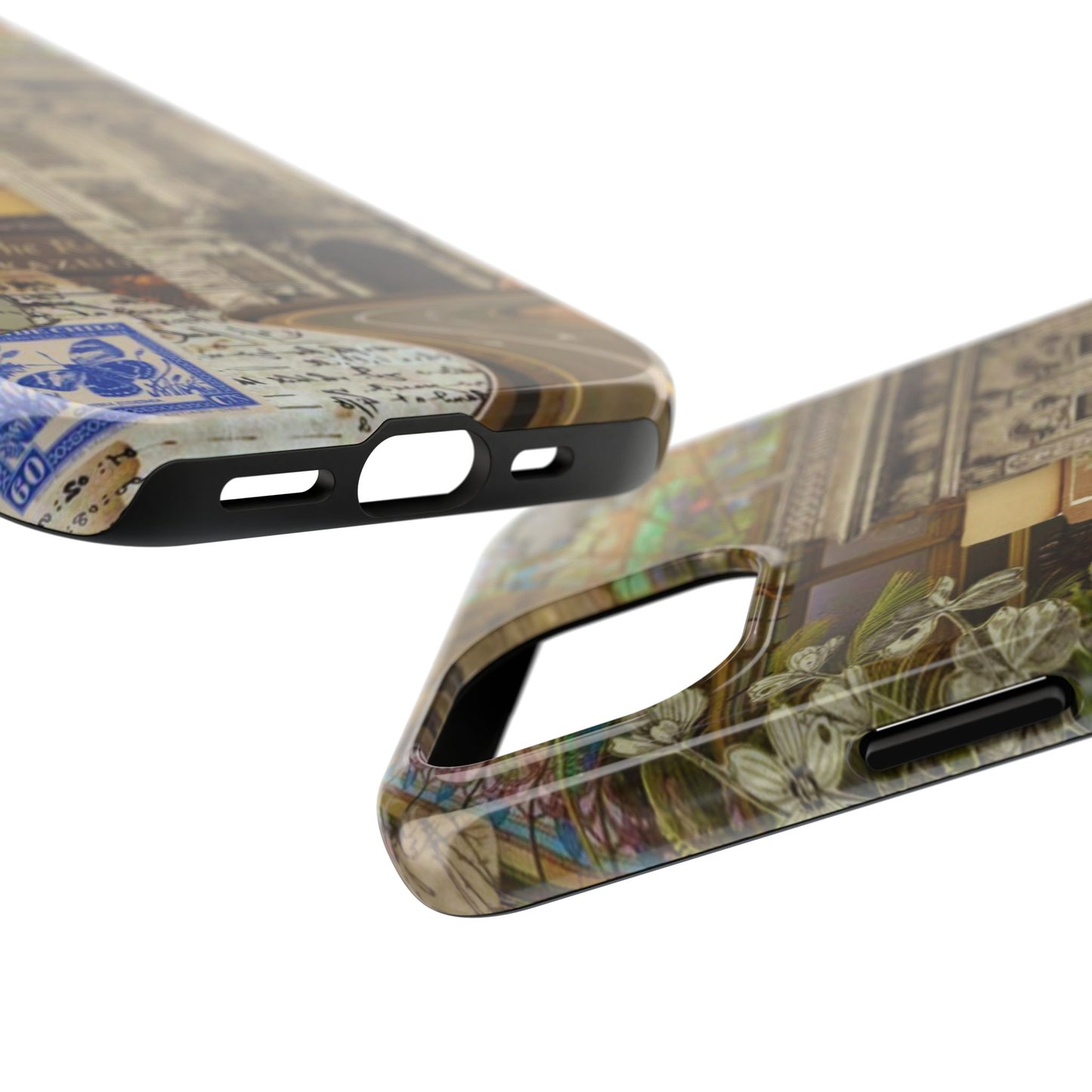 Whimsical Road Trip Collage iPhone Case – Dual - Layer Protection with Vintage Art and Adventure Design - BOGO Cases