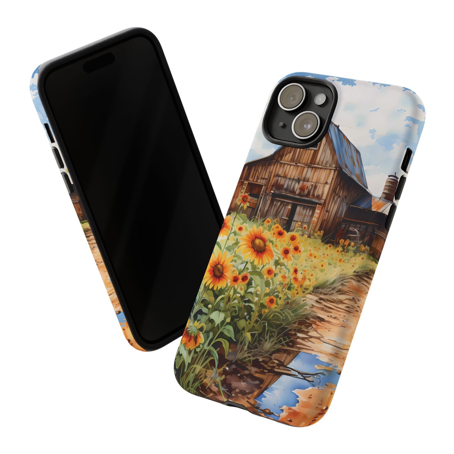 Sunflower iPhone Case  Rustic Farm Style