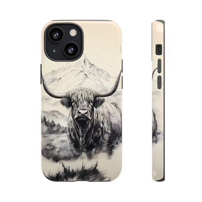 Highland Cow Western iPhone Case