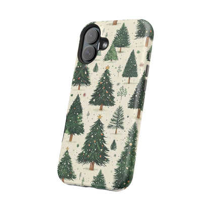 Festive Christmas Tree Forest Pattern – MagSafe iPhone Series Case