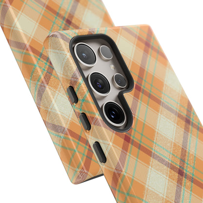 Samsung Galaxy Case - Warm Autumn Plaid Design