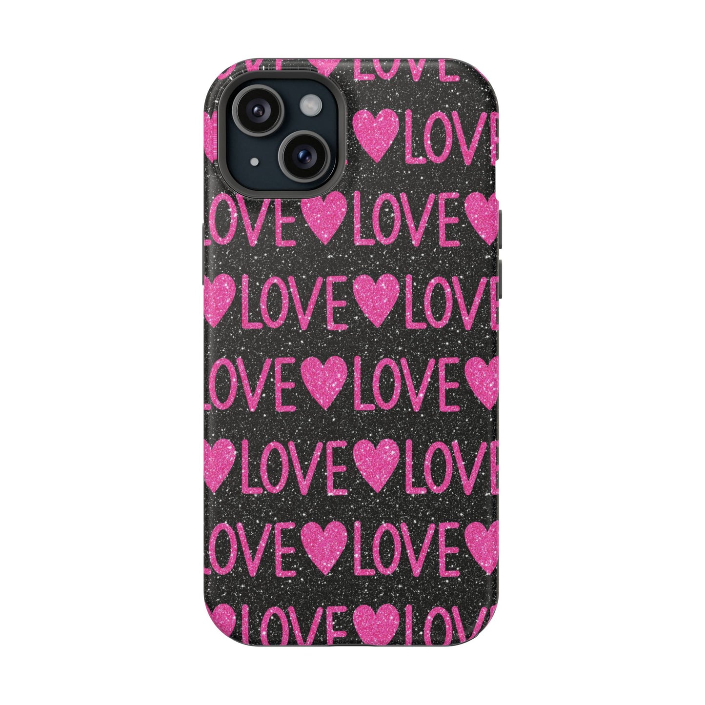 Pink Glitter Love MagSafe Case