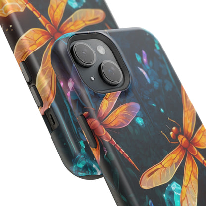 Mystical Dragonflies & Crystals – MagSafe iPhone Series Case