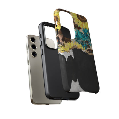 Rustic Sunflower Leopard Glam - Samsung Galaxy Series Case