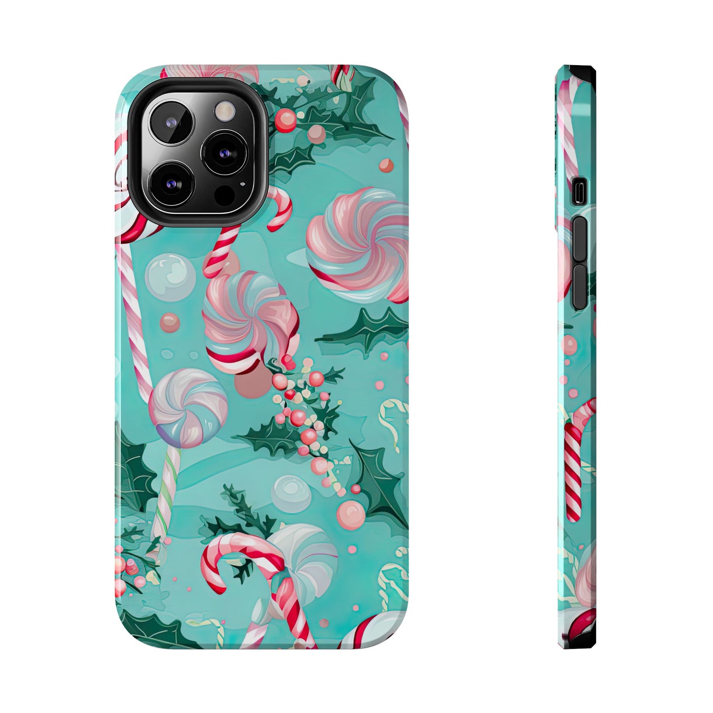 Candy Cane & Peppermint Holiday Delight – iPhone Series Case