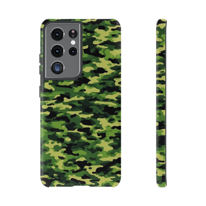 Green Woodland Camouflage – Samsung Galaxy Case, Tough Drop-Proof Design