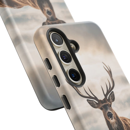 Alpine Majesty: Stag in Snow – Samsung Galaxy Case