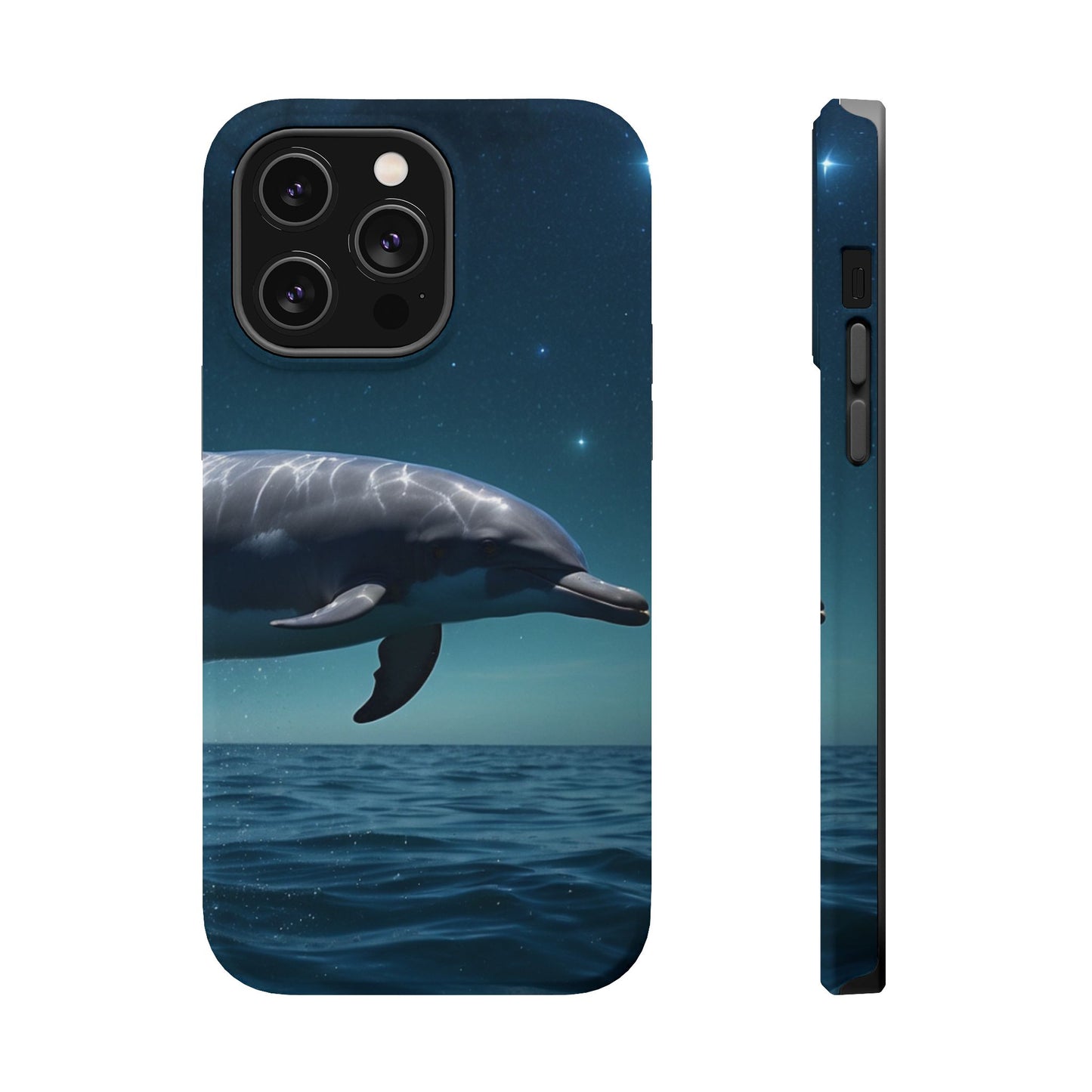 Midnight Ocean Dolphin - MagSafe-Compatible Case