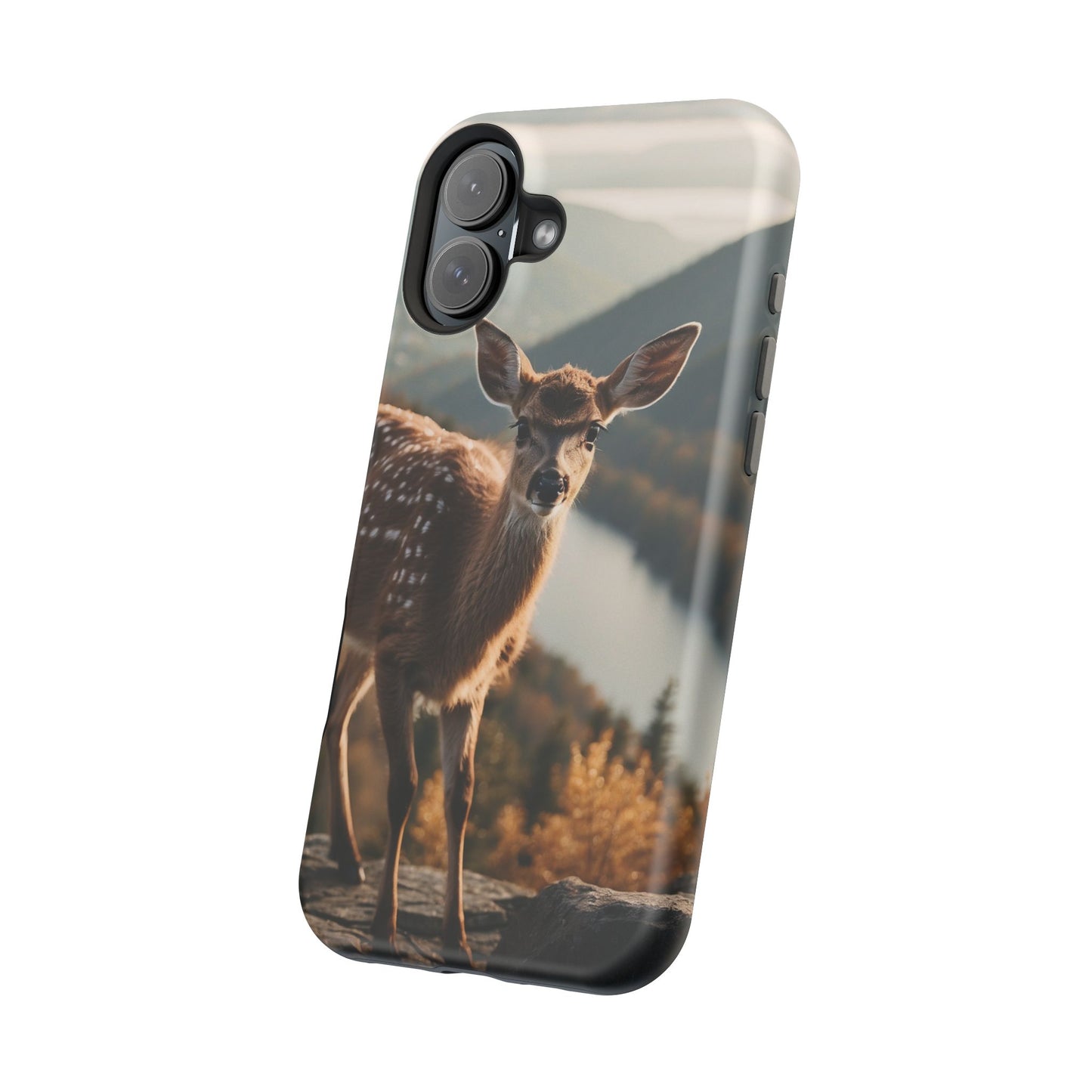 Whimsical Fawn in a Sunlit Forest MagSafe iPhone Case