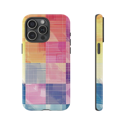 Pastel Panache Watercolor Plaid Case