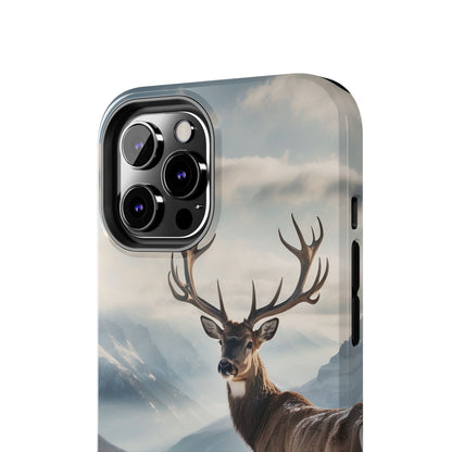 Alpine Majesty: Stag in Snow – iPhone Case