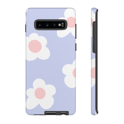 Retro Daisy Pastel Tough Samsung Galaxy Case – Durable Design with Soft Matte Finish