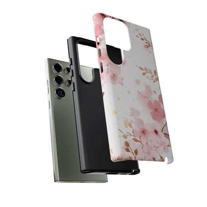 Soft Pink Cherry Blossom Samsung Galaxy Case – Elegant Floral Design