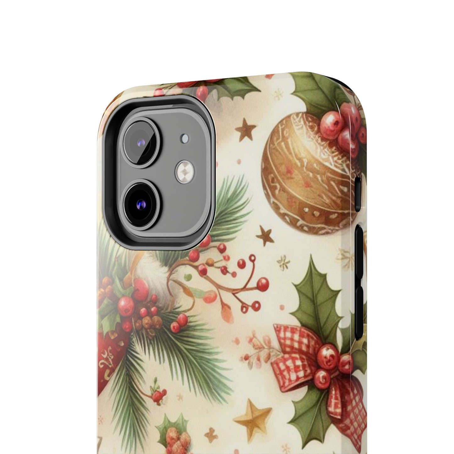 Classic Christmas Stocking & Ornaments Pattern – iPhone Series Case