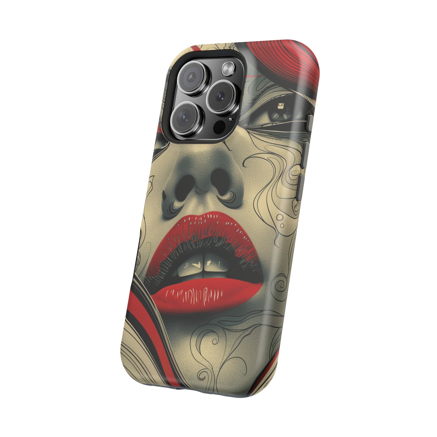 Bold Beauty Red Lips iPhone Case