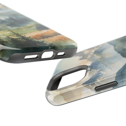 Serene Alpine Forest - MagSafe iPhone Case