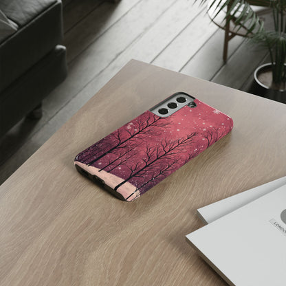 Pink Winter Twilight Forest - Samsung Galaxy Series Case