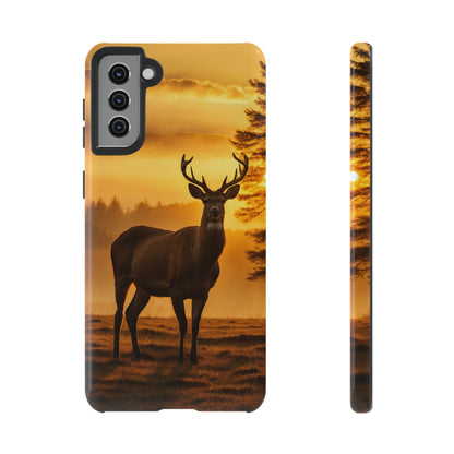 Sunset Majesty: Regal Stag – Samsung Galaxy Case