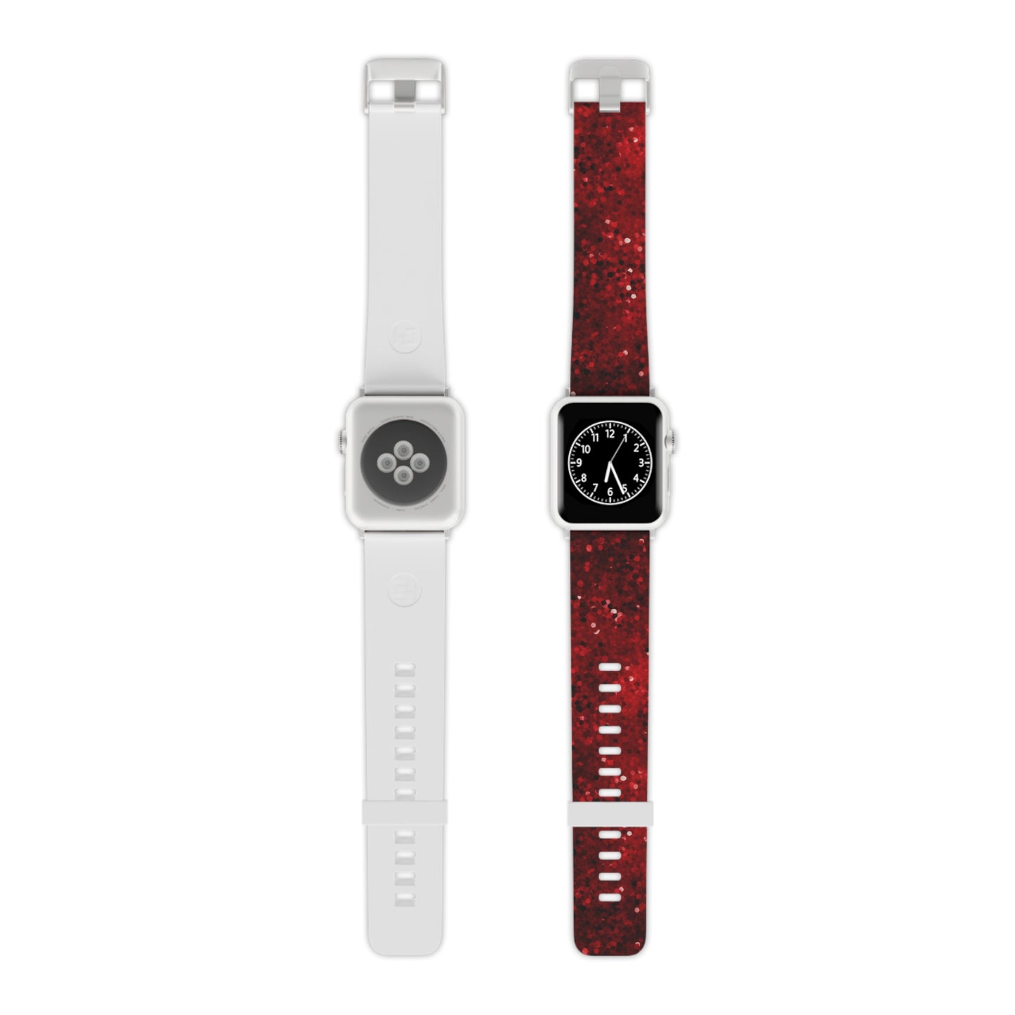 Crimson Glow Glitter Apple Watch Band