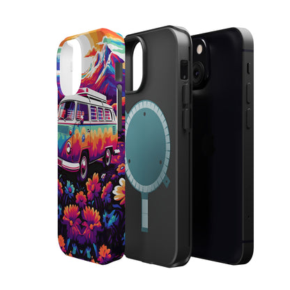 Groovy Floral Sunset Van – MagSafe iPhone Series Case