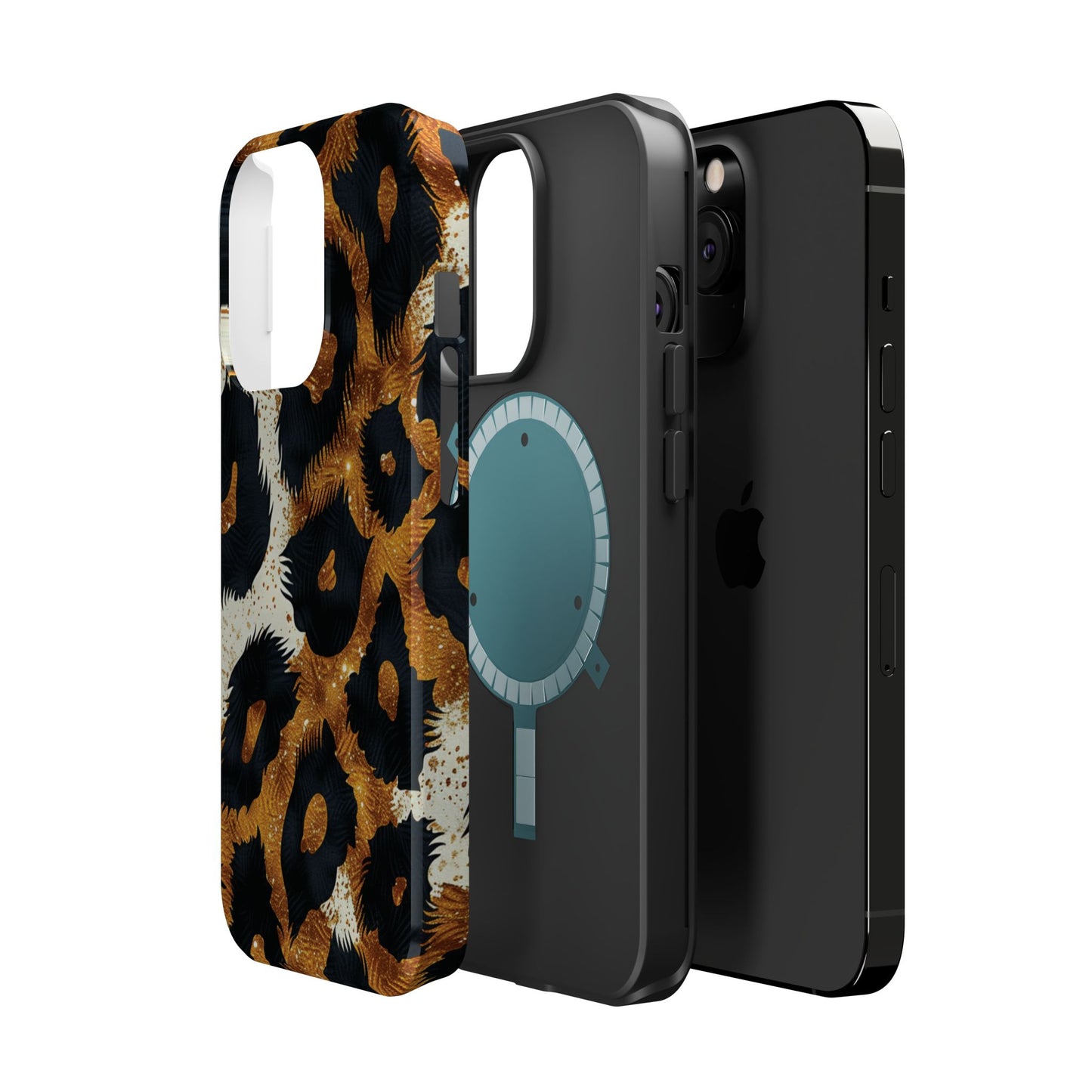 Safari Noir Gold Leopard iPhone Case