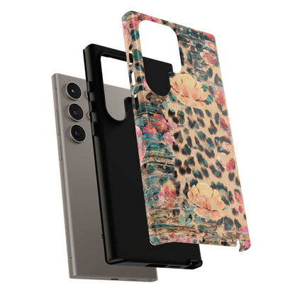 Rustic Floral Leopard - Samsung Galaxy Series Case